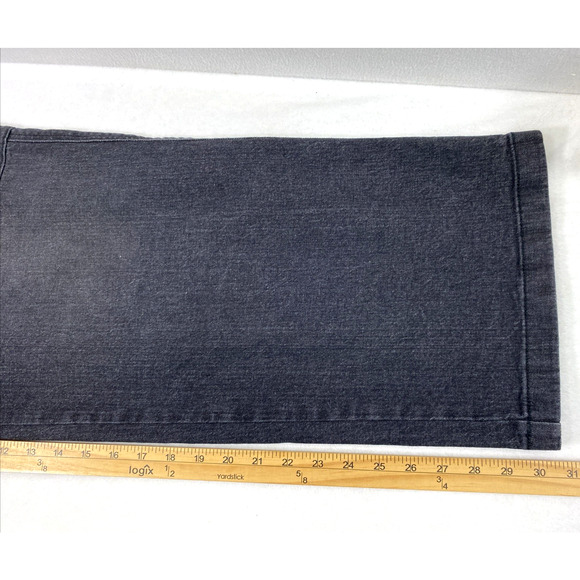 Jessica Simpson Cargo Jeans Women Size 10 High Rise Black Denim Wide Leg Pockets - Picture 10 of 13